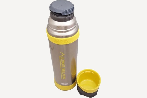 Термос THERMOS FFX-901 CS (Steel/Yellow) 24h 0.9л (стальной / желтый)